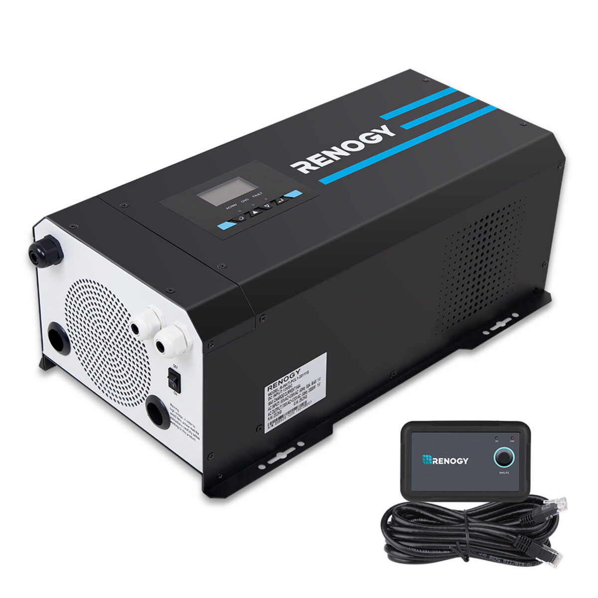 Renogy 2000w 12v Pure Sine Wave Inverter Charger With LCD